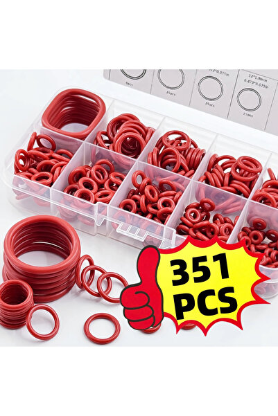 Choice 351pcs Silicone O-Ring Set, 10 Sizes, Oil and Heat Resistant, Suitable...