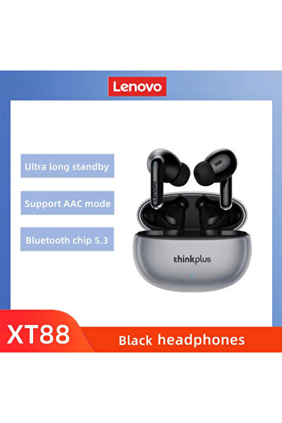 LENOVO black Original XT88 Wireless Bluetooth Earbuds Hifi Music Earphone Wit...