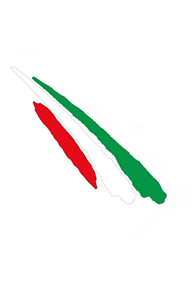 Choice 1pc 1PC Italian Flag Sticker Red White Green Waterproof Vinyl Decal fo...