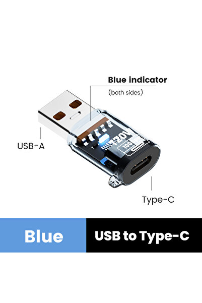 Choice AM-CF-Blue NNBILI 120W USB3.2 Gen2 OTG Adapter Female to USB-C Male Fa...