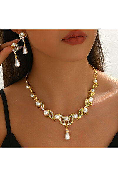 Choice ZT8886 Ladies' Fashionable Design, Imitation Pearl Necklace, Earrings,...