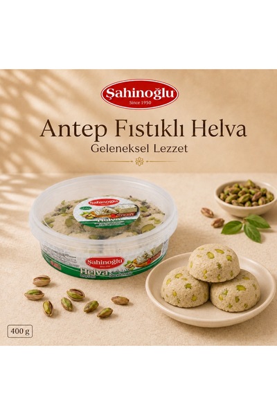 SAHİNOGLU GIDA FISTIKLI TAHİN HELVASI 400g