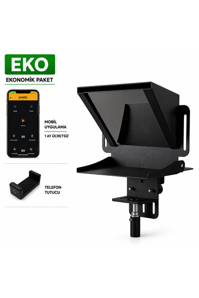 Pratic Prompter Pratic Teleprompter EKO Set – Mobil Kumandalı Yerli Üretim Pr...