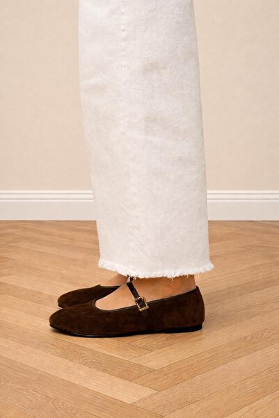 ESSO LA MİA Women's Stylish Leather Ballet Flats