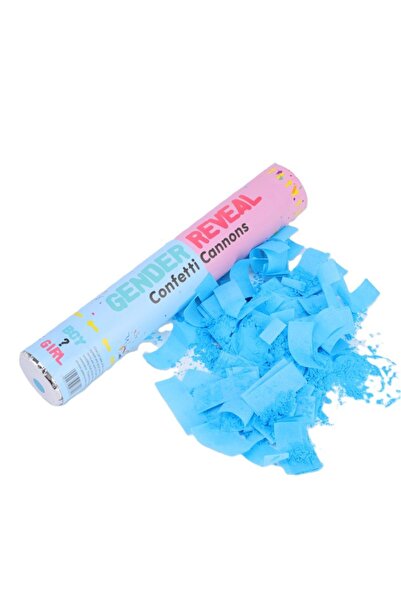 genaja Tun Confetti Gender Reveal, 40 cm, Albastru – Confetti pentru Dezvălui...