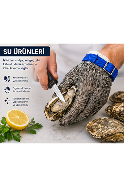 YDGR Zincir Örgü Kesilmez Eldiven – Kesilmeye Dayanıklı Koruyucu İş Eldiveni