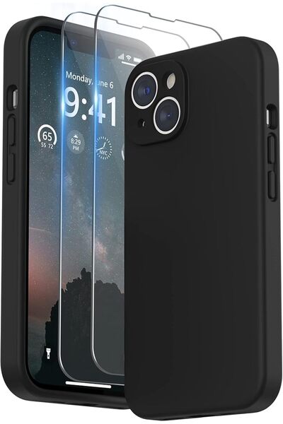 GENERAL سورفي جراب مصمم لموبايل ايفون 14 بلس مع واقي شاشة وحماية كاميرا، جراب...
