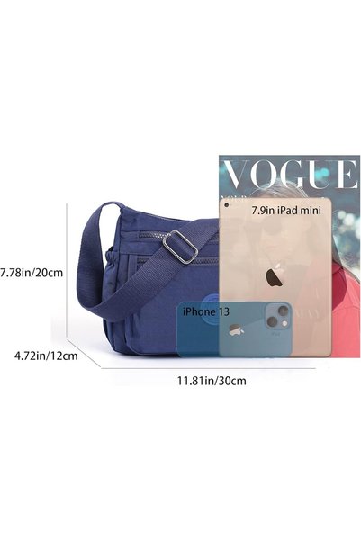 GENERAL Crossbody Bag for Women Waterproof Casual Handbag Nylon Lightweight Rfid Blocking Purse