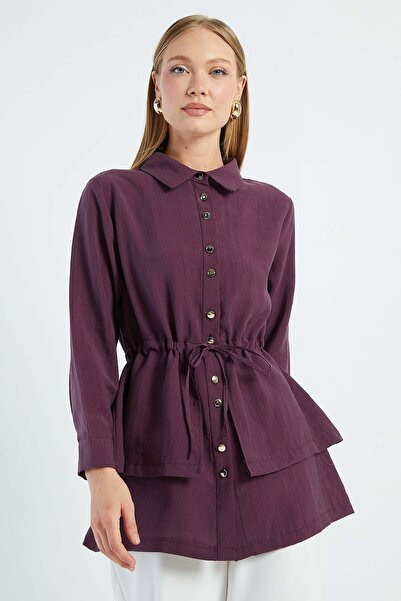 Fulla Moda Fullamodest Tunnel Lace Layered Shirt