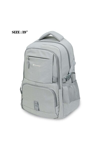 President Stylish & Durable Everyday Premium Carry Backpack - 19" (Article BPHW2021) - GREY