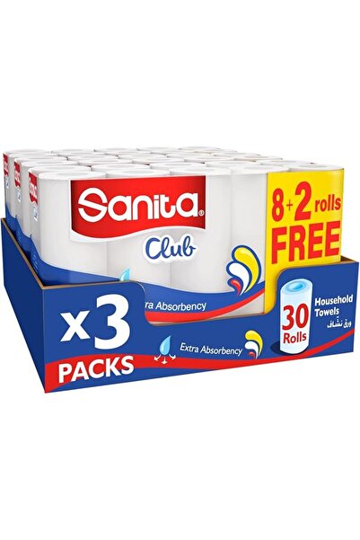 Sanita Club منشفة تنظيف منزلية من سانيتا كلوب – 30 بكرة