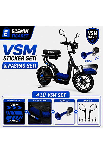 Volta vsm sticker, paspas, korna ve ayna seti