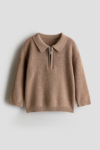 H&M Pamuklu Triko Polo Kazak