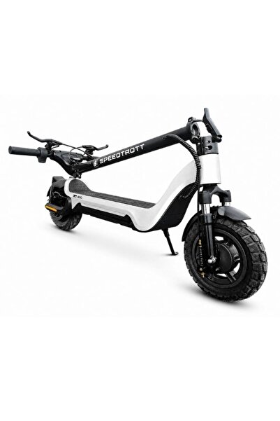 GÜMRÜK BEY Speedtrott XT-800 Elektrikli Scooter Gri – 800W Motor, 48V 15Ah Ba...