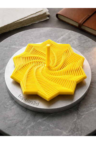 Toptan3D Spiral Fidget Oyuncak - 10 Kenarlı Yıldız Illüzyonlu Stres Oyuncağı ...