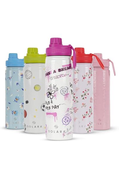 SOLARA Stainless Steel Insulated Water Bottle for Travel, Home, Office, Schoo...