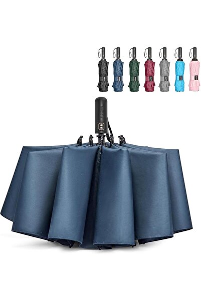 GENERAL Large Compact Golf Umbrella Windproof 10 Ribs Reverse Travel Umbrella...