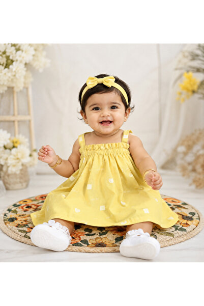 Beboss Cute baby yellow frock