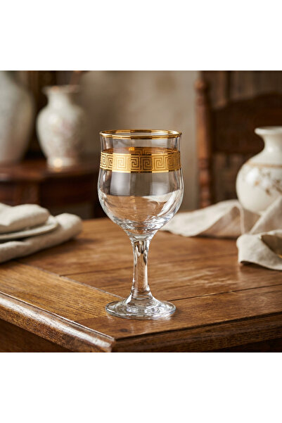 Paşabahçe Set Pahare de apa Athena aurii, 6 piese, 315ml