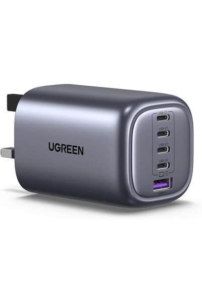 GENERAL شاحن من يوجرين بمنفذ USB متوافق مع آيفون 16 و15 وجالاكسي S24 بـ5 مناف...