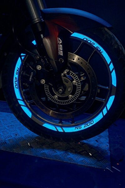 Banxtre 12 Pieces Reflective Wheel Rim Stripe Sticker Set for Bajaj Pulsar Ns200