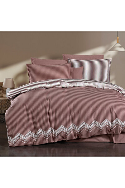 Sarev Bazaar Ranforce Ole Pink Duvet Cover Set 100% Cotton Single Size
