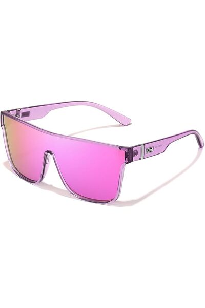 GENERAL Vissidi Fashion Trendy Flat Top Square Oversized Sunglasses Women Men...