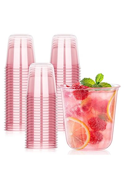 Generic 12 oz Clear Plastic Cups, 50 Pack, Disposable Reusable Cocktail Wine ...
