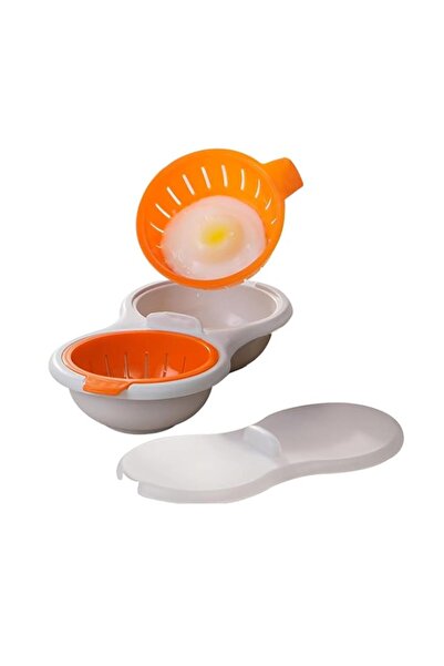 Generic YelaJoy Microwave Egg Poacher 2 Eggs, Double Layer Egg Boiler for Mic...