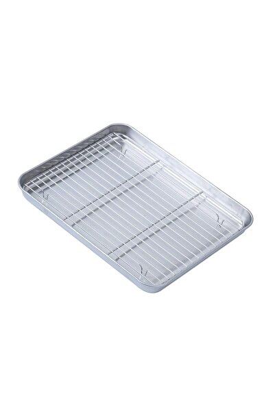 Generic Stainless Steel Baking Sheet, Baking Tray Multifunctional Cookie Shee...