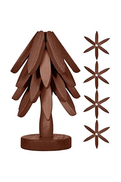 Generic Wooden Trivets for Hot Dishes,Natural Foldable Black Walnut Wooden Tr...