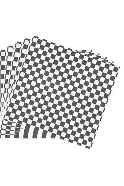 Generic Wrap Paper Checkered, 100 Sheets Food Grade Wrap Checkered Basket Lin...