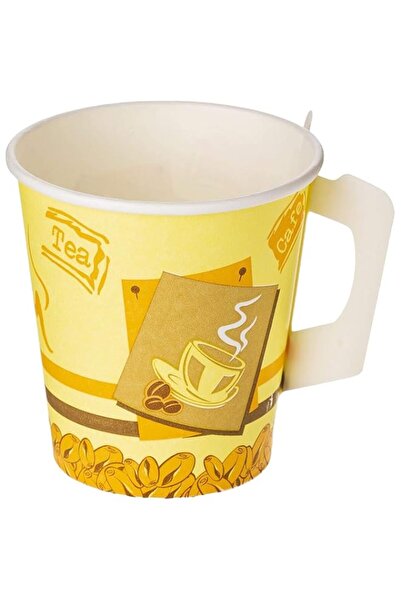 Generic Paper Cup with Lid 50-Pieces, 236 ml Capacity