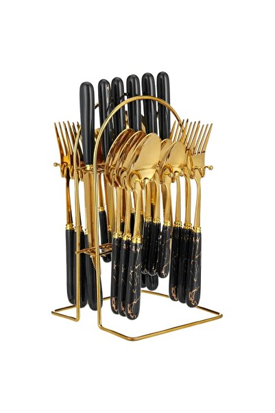 Generic V A V 24-PIECE FLATWARE CUTLERY SET FOR 6 PEOPLE.