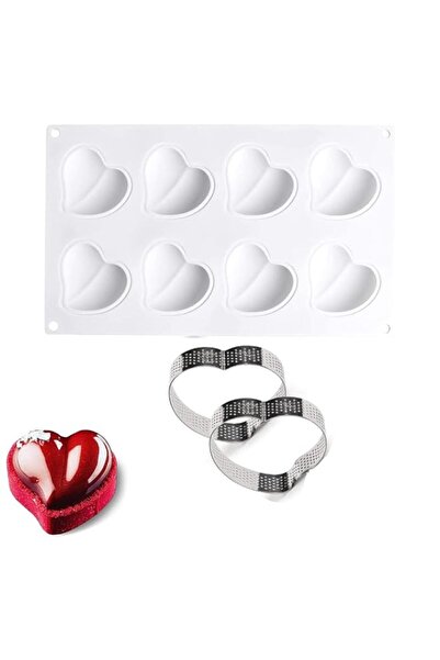 Generic Baking Silicone Mold for Mousse Cake, 3D Baking Non Stick Molds, 2 Ta...