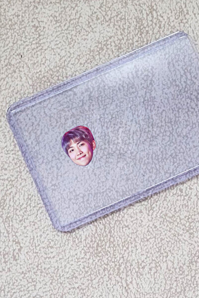 SARANG RM Rapmonster BTS Şeffaf Kimlik Kılıfı - Ehliyet, Nufüs Cüzdanı, Okul Kartı, Akbil Kılıfı
