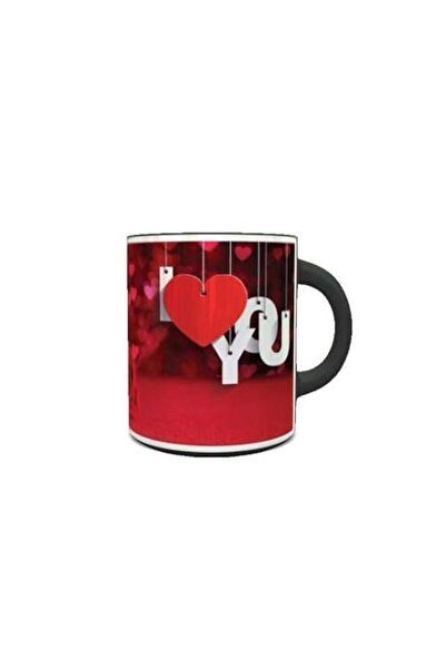 Generic imPRESS Color Changing Coffee Mug with Hanging I Love You Design