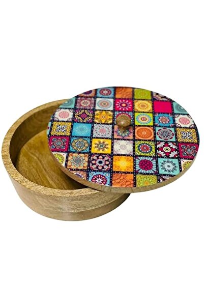 Generic Acewood Handcrafted Sheesham Wood Roti Box Diwali gift Eid gift box d...