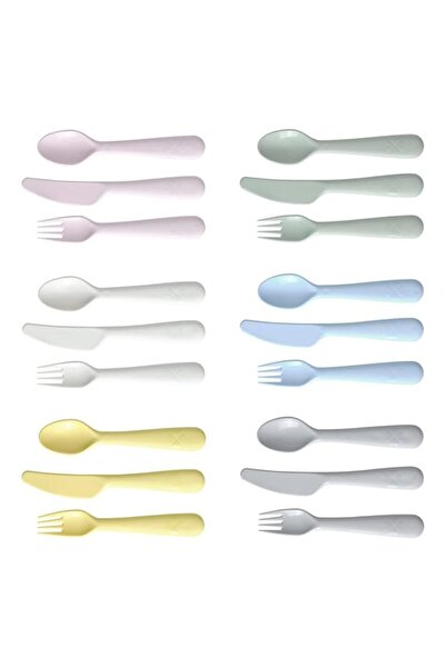 Generic IKEA KALAS 18-Piece Cutlery Set, Mixed Colours (2)