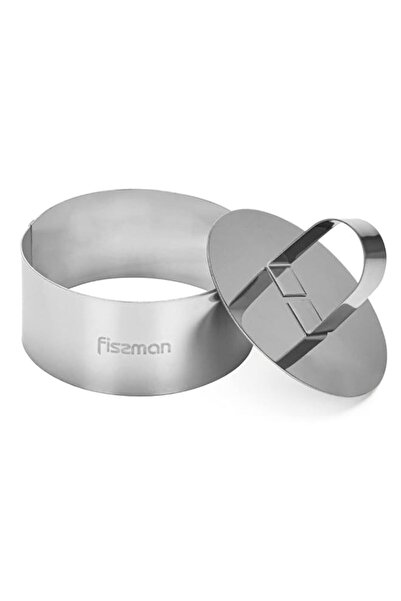 Generic Fissman Cake Mold-Cake Ring, Stainless Steel 10cm Cake Mold with Push...
