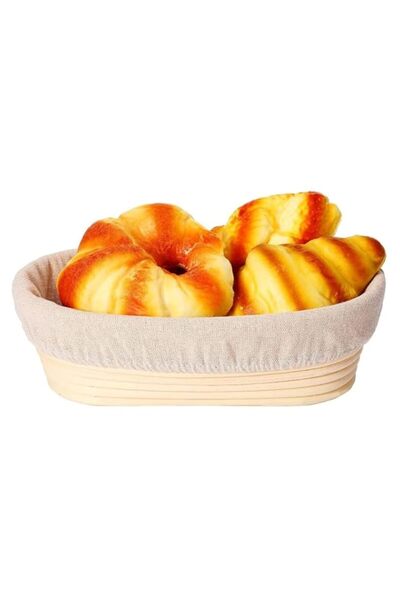 Generic ELECDON Premium Oval Basket with Liner - Perfect Proofing Basket for ...
