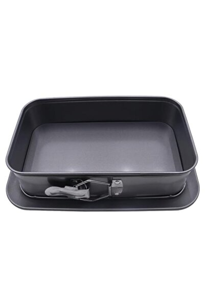 Generic Ubric Springform Cake Tin Rectangular Baking Mould for Cheesecake, Ti...