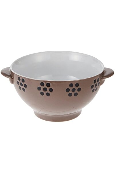 Generic Shallow Ceramic Soup Bowl- 14.8cm-Brown (BD-SOUP-B14)