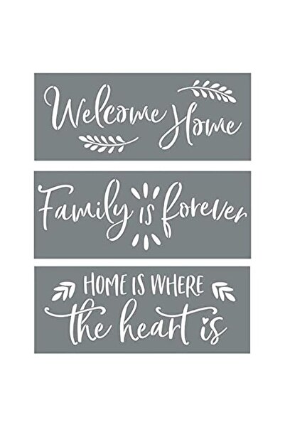 Generic Home Stencils- Make a Sign with a CalligrapStencil Set (Family Theme,...