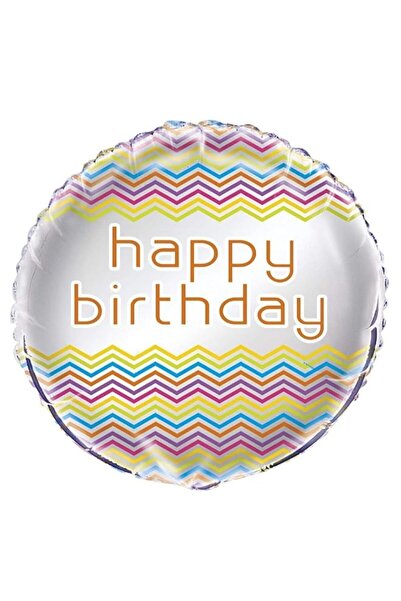 Generic Unique Rainbow Chevron Foil Balloon, 18-Inch Size