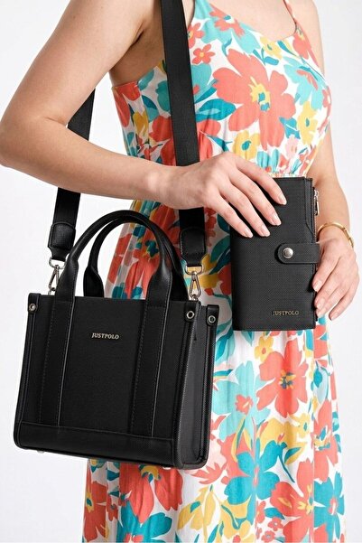 Just Polo Women's Combination Bag and Wallet Set