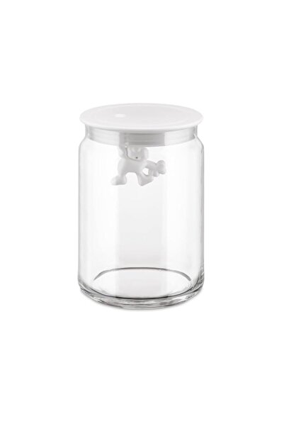 Generic Alessi AMDR05 W Glass Gianni Jar A Little Man Holding On Tight Medium...