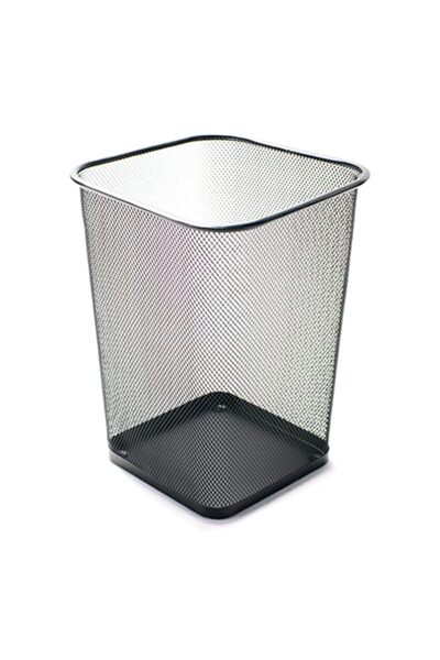 Generic FIS Wire Mesh Waste Baskets Square Net Type, Black Color, Height 30 c...