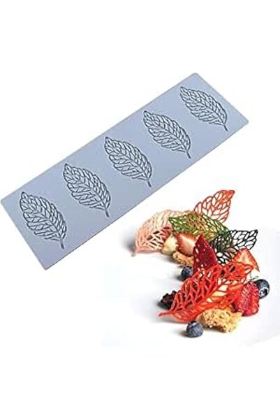 Generic 3D Hollow Leaf Silicone Mold for Chocolate, Candy, Sugar Craft Cake D...
