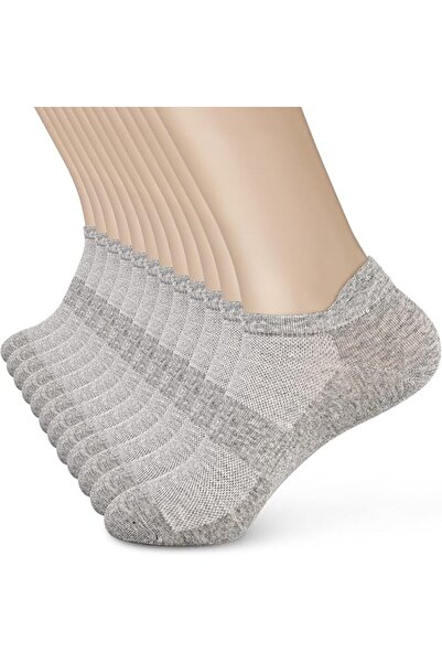 GENERAL Cotton Ankle Socks for Women - Soft, Thin, No-Show, White Athletic Sh...